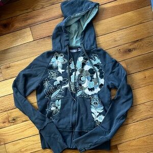 Women’s Vintage Gray Reef Hoodie Size M